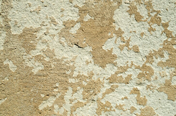 Crumbling sandstone surface close up