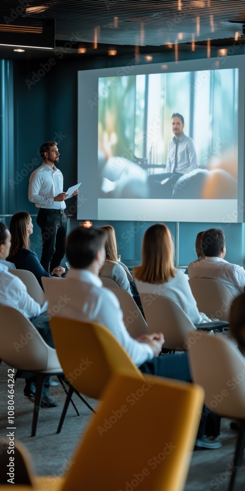 Aufkleber a welldelivered business presentation in a modern conference room can create a highly impactful expe