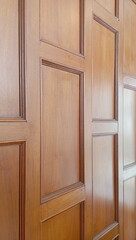 Wooden wall with grid pattern,rustic wooden paneling, natural texture, home decor inspiration