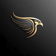 Obraz premium Golden eagle hawk. Portrait of a bird of prey photography