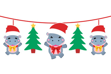 hanging flag party chrismas