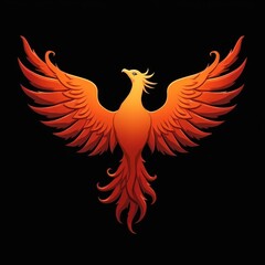 Fototapeta premium Phoenix Rising in Warm Tones