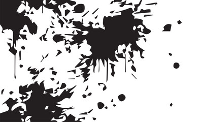 Rough black and white texture vector. Distressed overlay texture. Grunge background. Abstract textured effect. Vector Illustration