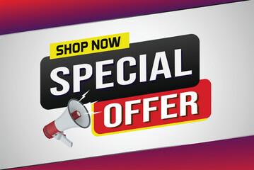 Special offer final sale tag. Banner design template for marketing. Special offer promotion or retail. background banner modern graphic design for store shop, online store, website, landing page

