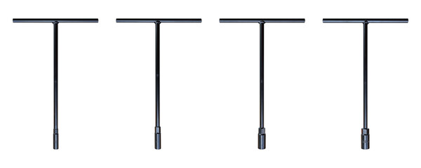 T wrench set on transparent background