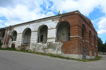 ancient shopping malls in Kasimov, Russia