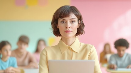 The Teacher with Laptop