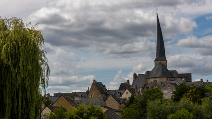 the church with the leaning tower