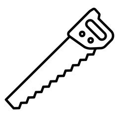 Illustration of Saw Line Icon