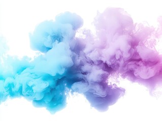 Fototapeta premium isolated colorful pink party fog creates an ethereal atmosphere, blending blue, teal, purple, and aqua hues into a mesmerizing smoke cloud, perfect for special effects and creative projects