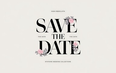 Fototapeta premium save the date card