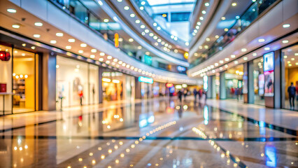 Fototapeta premium empty shopping mall as blurred abstract background