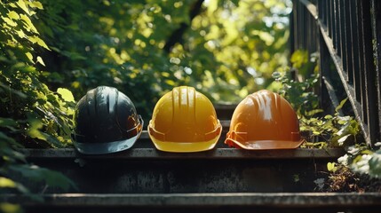 The Helmets on the Stairs