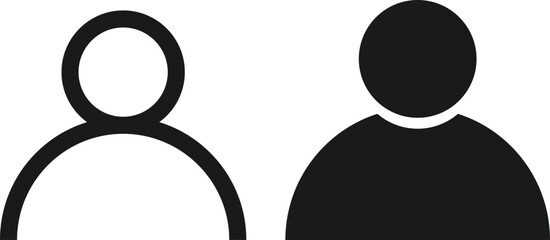 Profile icon set. profile photo symbol. person sing. user symbol.