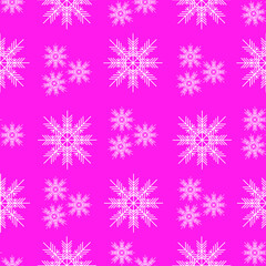seamless pattern with snowflakes