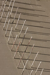 ladder on the wall