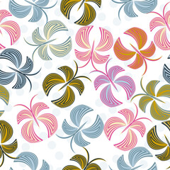 seamless pattern with flowers