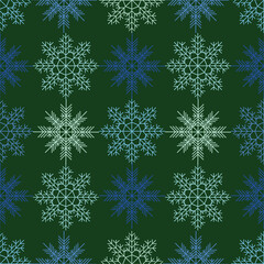 seamless pattern with snowflakes