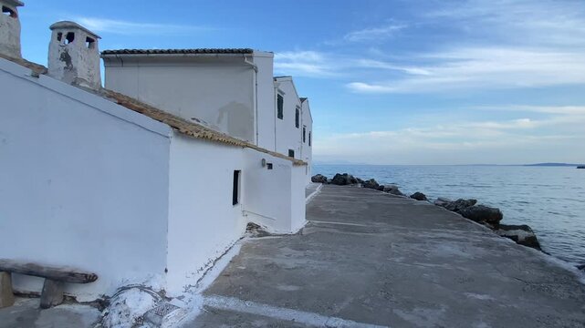 Small Monastery of Vlacherna on the Kanoni peninsula, Corfu.