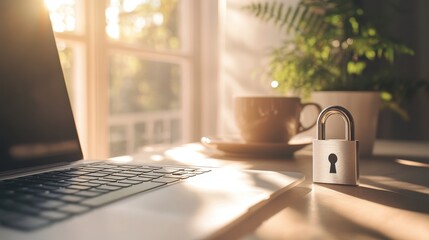The Lock on Desk Workspace