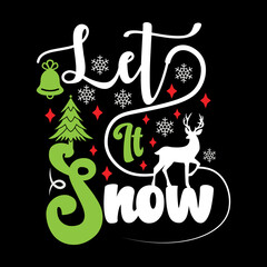 Let It Snow SVG Cut file, Winter Quotes, 