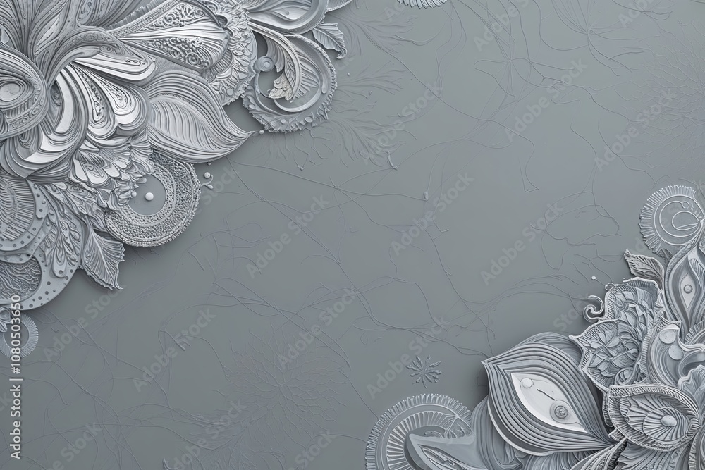 Poster dynamic light grey abstract background featuring detailed patterns and textures for contemporary pro