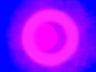 Glowing distressed textured moon frosted glass pink blue purple background with copy space 