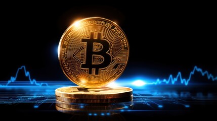 Bitcoin market analysis cryptocurrency trends financial visualization digital environment upward perspective investment insights