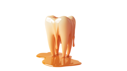 World Toothache Day. Poster art. Dental Art. Tooth emoticon isolated on transparent PNG.