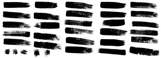 Creative Brush Strokes Vector Bundle, Vector Brush Strokes Collection for Digital Design,