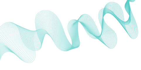 Obraz premium Abstract multicolor gradient wave lines vector background, twisted curve lines and blend effect, frequency sound wave lines, 3d contour line patterned background illustration. 