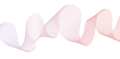 Abstract multicolor gradient wave lines vector background, twisted curve lines and blend effect, frequency sound wave lines, 3d contour line patterned background illustration.	