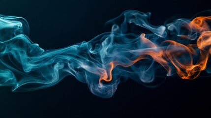 Fototapeta premium Mesmerizing H2O vapor close-up, showcasing molecular dispersion and light reflection within vapor particles