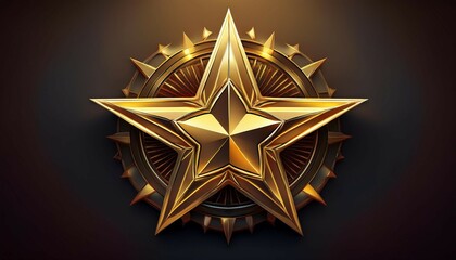 Obraz premium luxurious gold star review