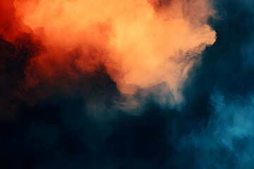 Obraz premium Abstract Background - Orange and Blue Smoke