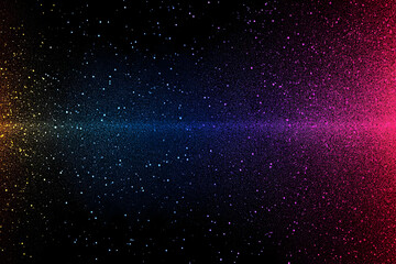 Obraz premium Abstract Background- Colorful Glitter Sparkle on Black