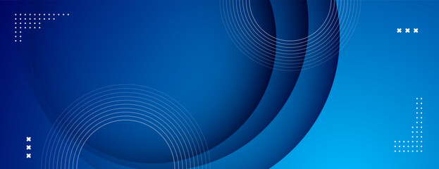 blue abstract background with geometric element. technology banner design