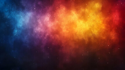 Abstract Background - Colorful Nebula and Starry Night Sky