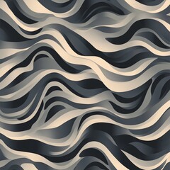 Fototapeta premium Dynamic flowing waves pattern abstract design digital art modern style top-down view contemporary aesthetics
