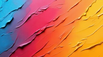 Obraz premium Vibrant Abstract Background with Textured Layers of Pink, Blue, Orange, and Yellow, Perfect for Artistic Designs, Modern Decor, and Creative Projects