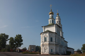 Obraz premium Russia Perm Krai Solikamsk city view on a summer cloudy day
