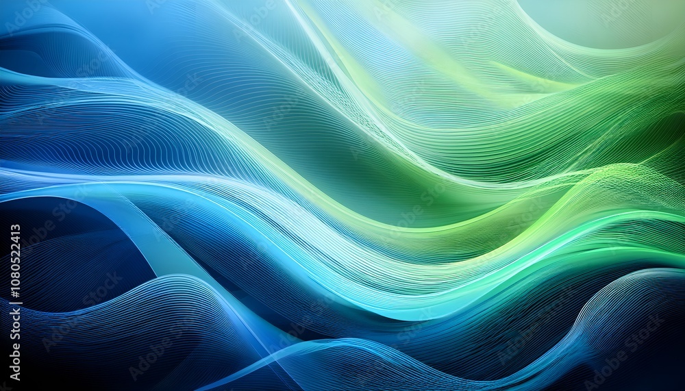Poster an abstract business background with focus on motion and energy.soft flowing curves and lines.