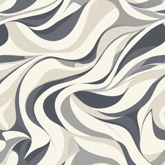 Fototapeta premium Dynamic flowing waves pattern abstract design digital art modern aesthetic close-up view motion and depth