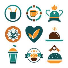 Unique Food Branding Logo Concepts for Restaurants and Cafes