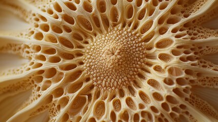 Close-up of a symmetrical sunflower displaying its perfectly aligned,