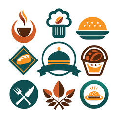 Unique Food Branding Logo Concepts for Restaurants and Cafes