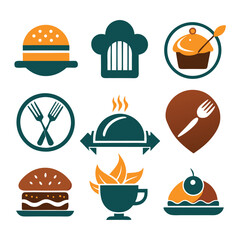 Unique Food Branding Logo Concepts for Restaurants and Cafes