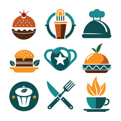 Unique Food Branding Logo Concepts for Restaurants and Cafes