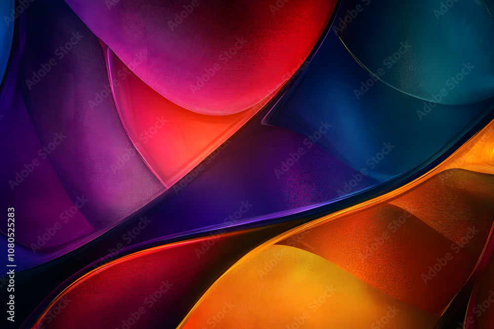 Poster geometric fluid shapes backgrounds abstract pattern.