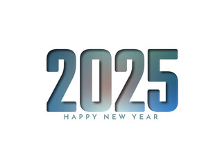 Beautiful Happy New year 2025 celebration card background